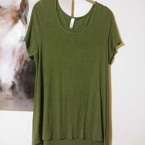 Lularoe 2XL Classic T Olive Green